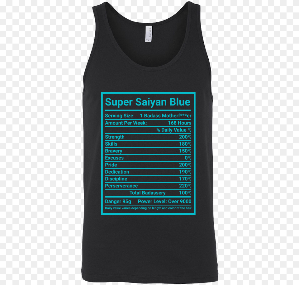 Super Saiyan Blue God Tank Top Shirt Active Tank, Clothing, Tank Top, T-shirt Free Png Download