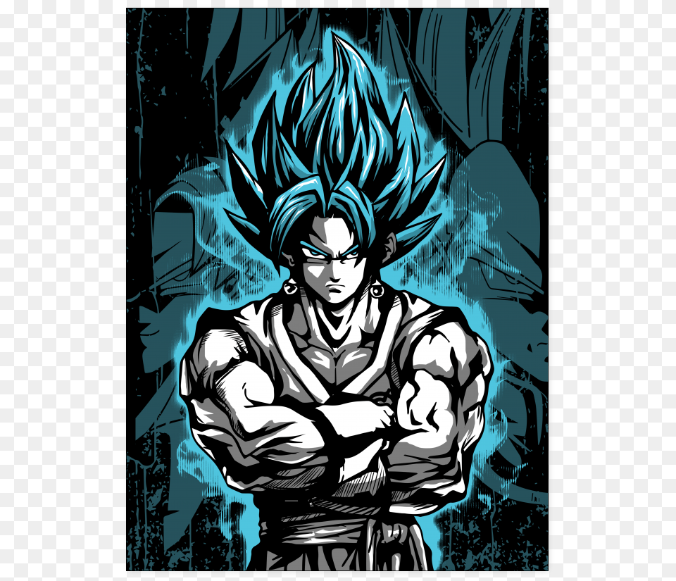 Super Saiyan Blue Poster, Book, Comics, Publication, Adult Free Png