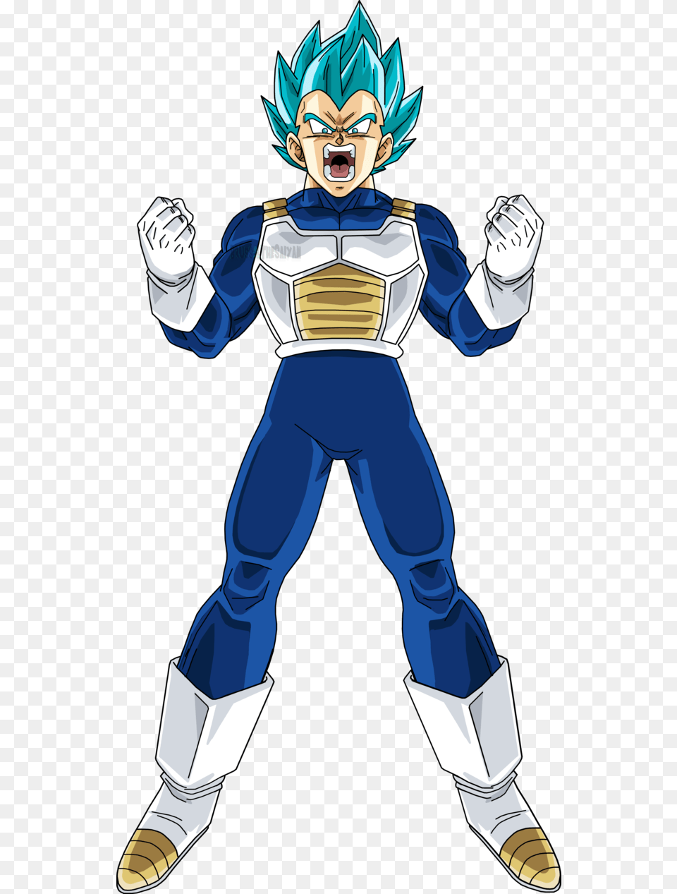 Super Saiyan Blue Vegeta 3 By Brusselthesaiyan Dav07kd Ssr Ss, Book, Comics, Publication, Person Free Png