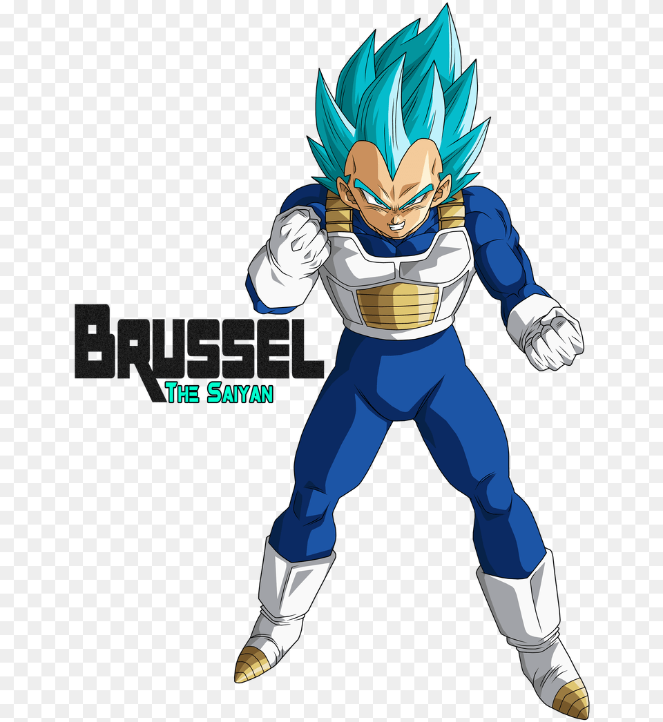 Super Saiyan Blue Vegeta Brussel, Book, Comics, Publication, Baby Free Png Download