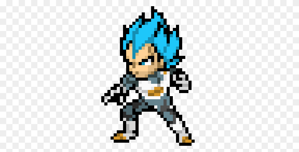 Super Saiyan Blue Vegeta Pixel Art Maker Free Png Download