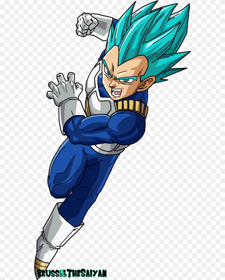 Super Saiyan Blue Vegeta Super Vegeta Blue, Book, Comics, Publication, Person Free Transparent Png