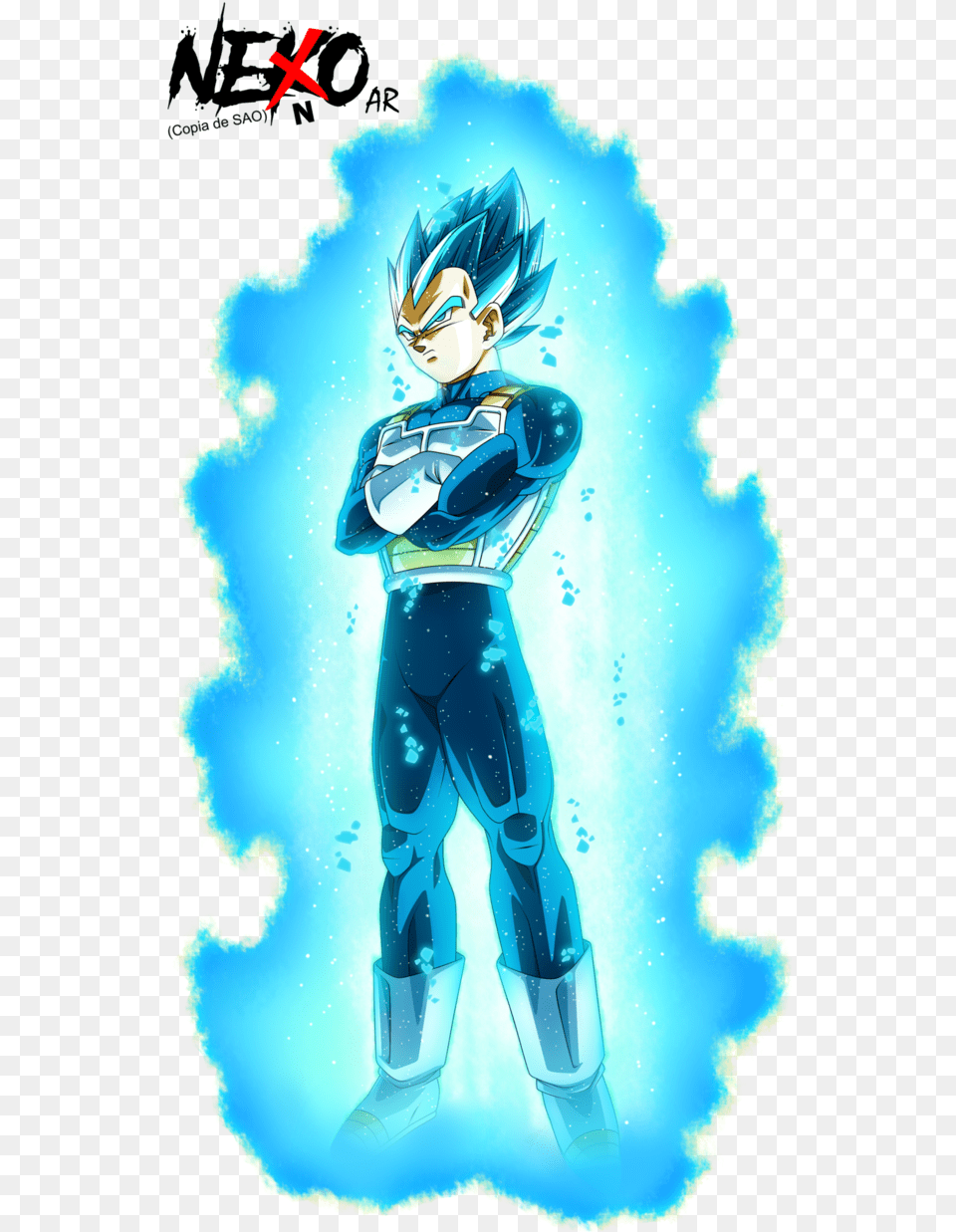 Super Saiyan Blue Vegita By Nekoar Goku Super Saiyan Blue Aura, Book, Comics, Publication, Person Png Image