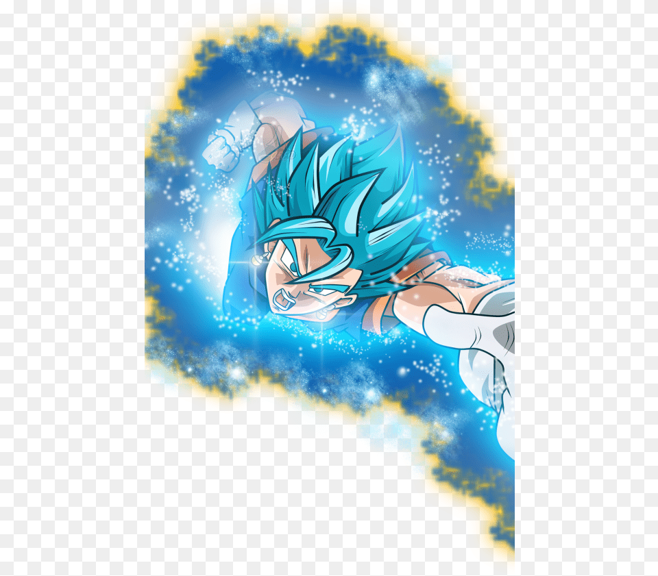 Super Saiyan Blue Vegito Blue, Book, Comics, Publication, Anime Png Image