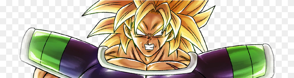 Super Saiyan Broly Cartoon, Book, Comics, Publication, Face Free Transparent Png