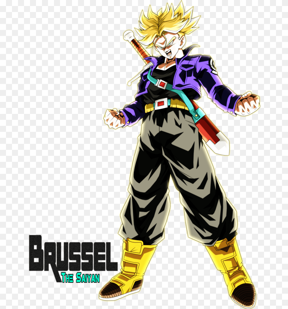 Super Saiyan Future Trunks, Book, Comics, Publication, Person Free Transparent Png