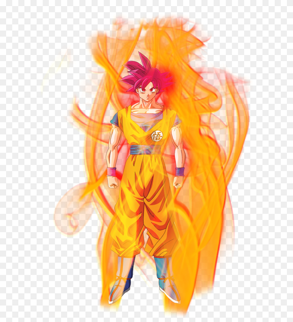 Super Saiyan God Aura Banner Library Download Goku Super Saiyan God Aura, Adult, Person, Female, Woman Png Image