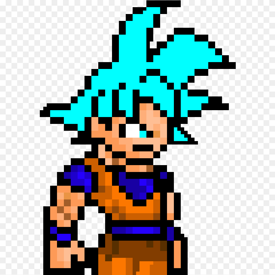 Super Saiyan God Blue Goku Ultra Instinct Mastered Pixel Art, Clothing, Costume, Person Free Png