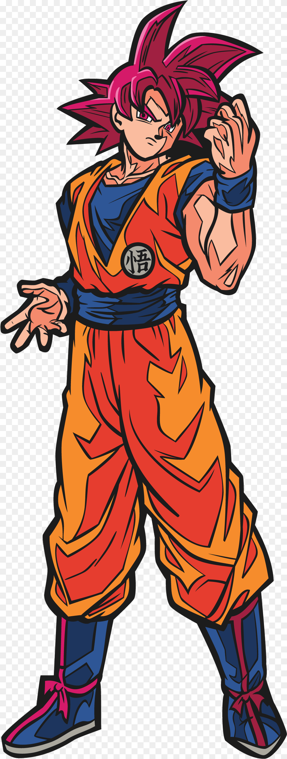 Super Saiyan God Goku Figpin, Book, Comics, Publication, Adult Png Image