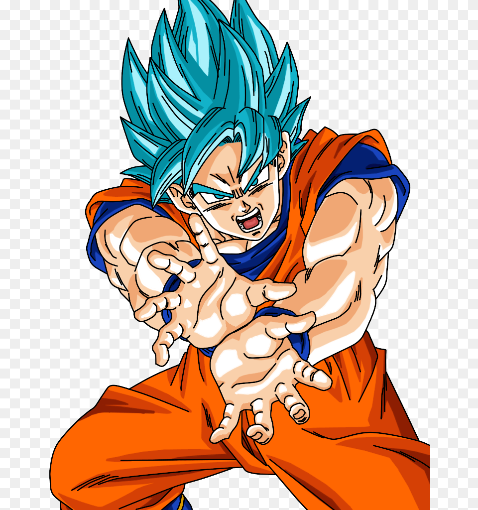 Super Saiyan God Super Saiyan Goku Goku Ssj Kamehameha, Book, Comics, Publication, Person Free Transparent Png