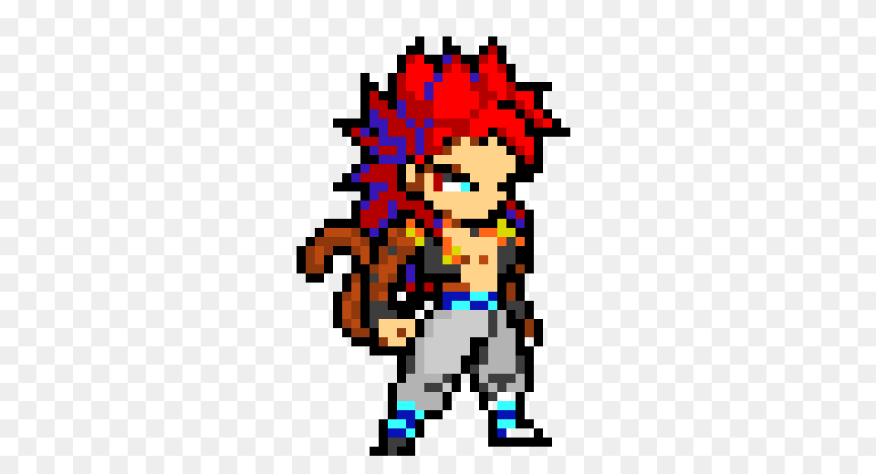 Super Saiyan Gogeta Pixel Art Maker, Graphics, Face, Head, Person Free Transparent Png