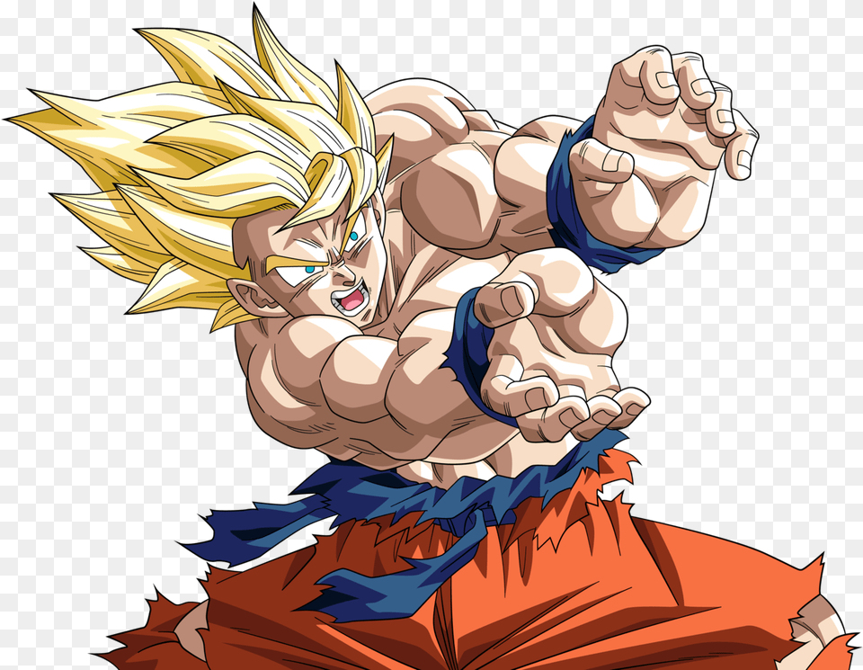 Super Saiyan Goku Alt Palette By Rayzorblade189 Super Saiyan Goku Transparent, Book, Comics, Publication, Baby Png