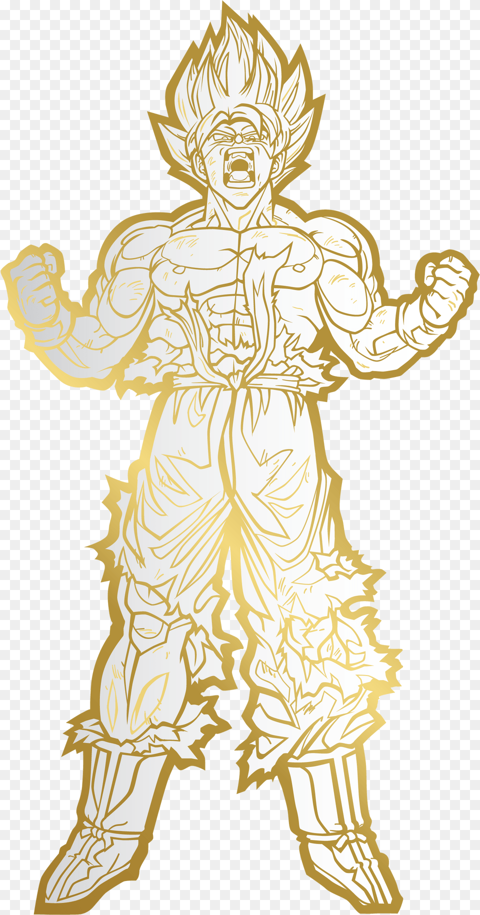 Super Saiyan Goku Drawing Of Dragon Ball Super Characters, Baby, Person, Gold, Face Png