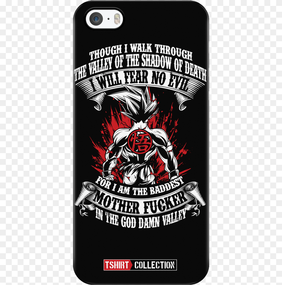 Super Saiyan Goku Fear No Evil Iphone 5 5s 6 6s Smartphone, Advertisement, Poster, Person, Electronics Free Png Download