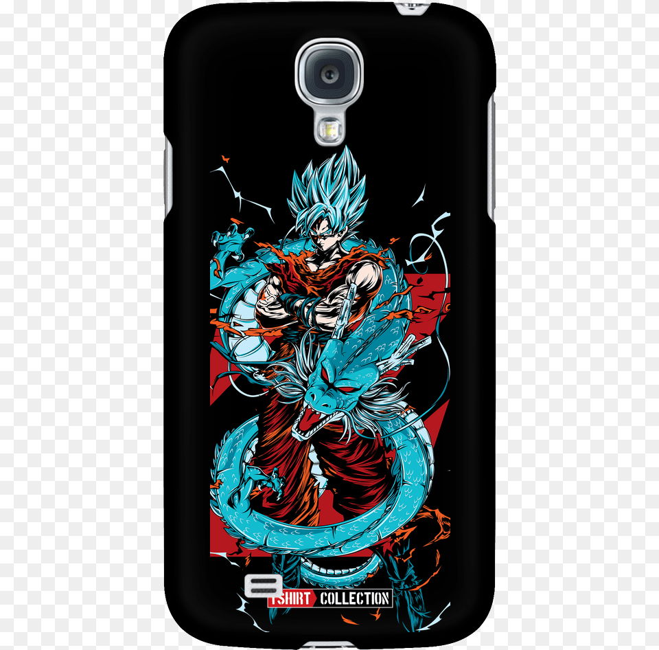 Super Saiyan Goku God Blue With Shenron Android Phone Iphone, Electronics, Mobile Phone, Book, Publication Free Png Download