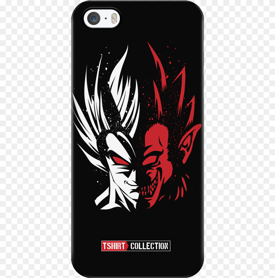 Super Saiyan Goku Half Face Iphone 5 5s 6 6s 6 Goku Case For Android, Electronics, Phone, Head, Person Free Png