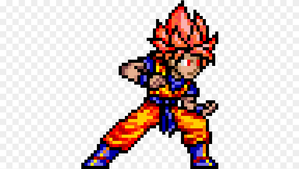 Super Saiyan Goku Pixel Art, Game, Super Mario Free Png