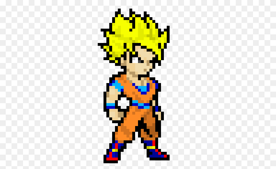 Super Saiyan Goku Pixel Art Maker, Person, Head Png Image