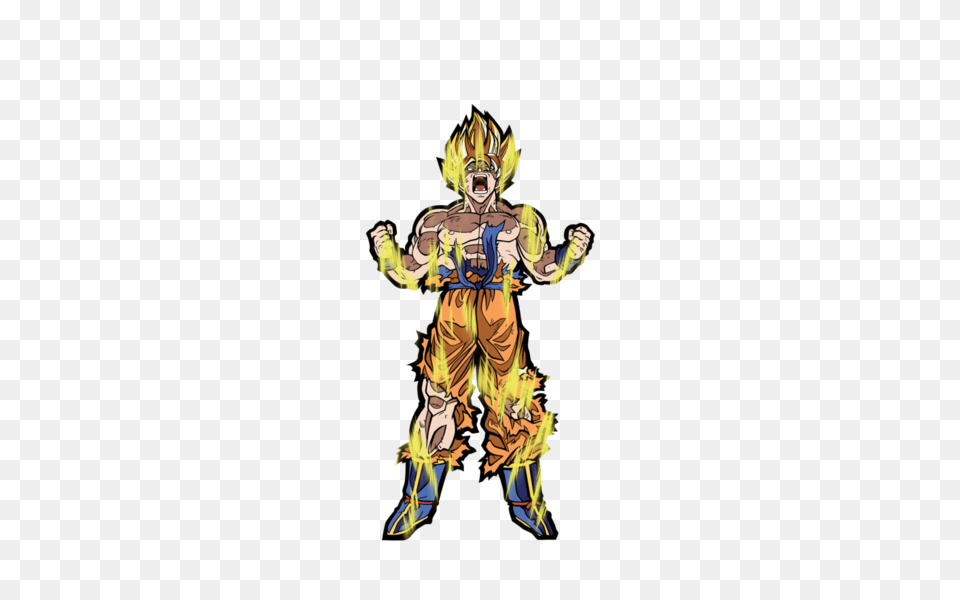 Super Saiyan Goku Xl Figpin, Publication, Book, Comics, Adult Free Transparent Png