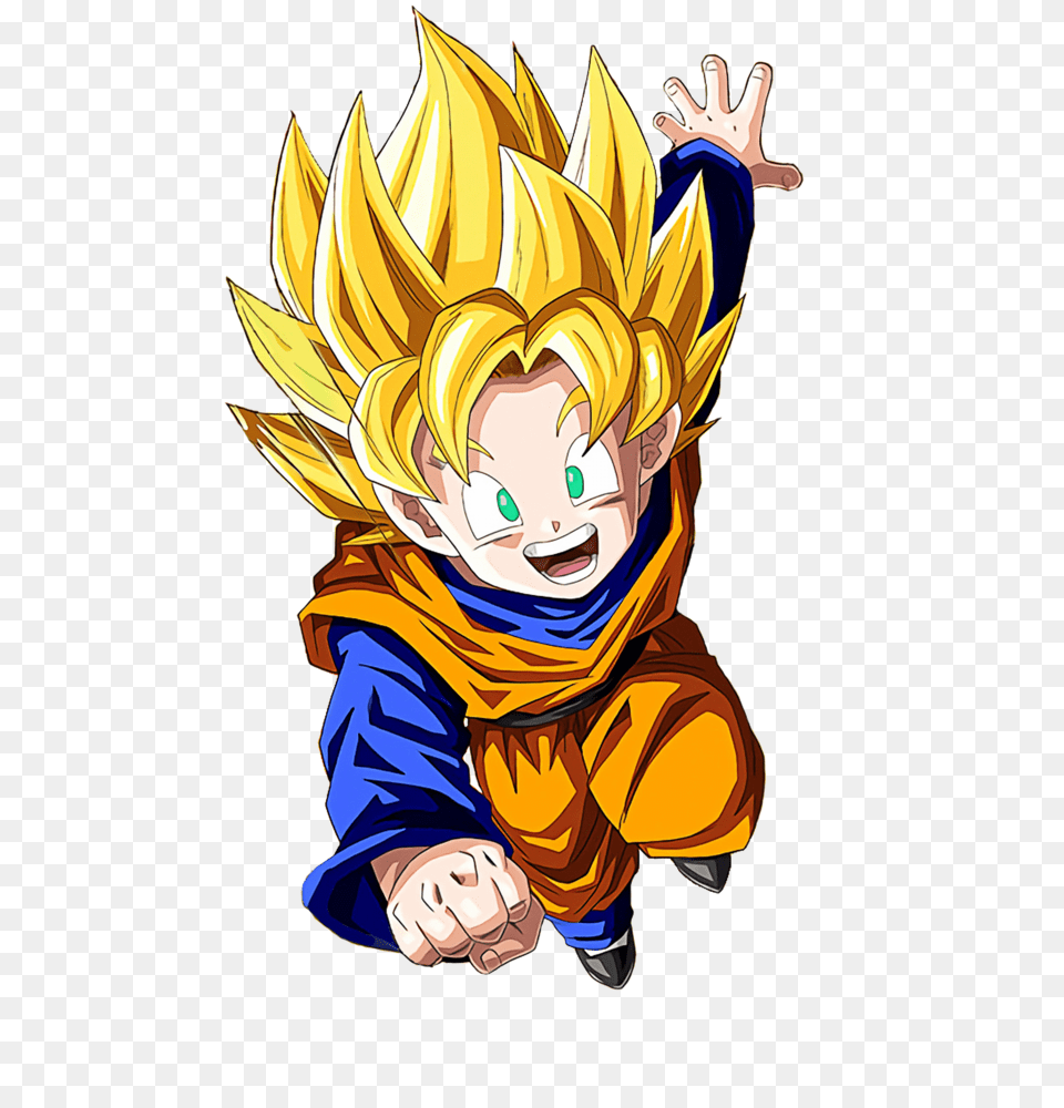 Super Saiyan Goten, Book, Comics, Publication, Baby Png Image