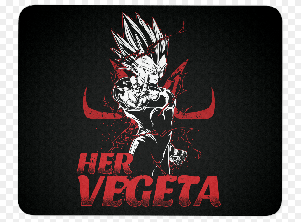 Super Saiyan Her Majin Vegeta Mouse Pad Demon, Sticker, Person Free Png Download