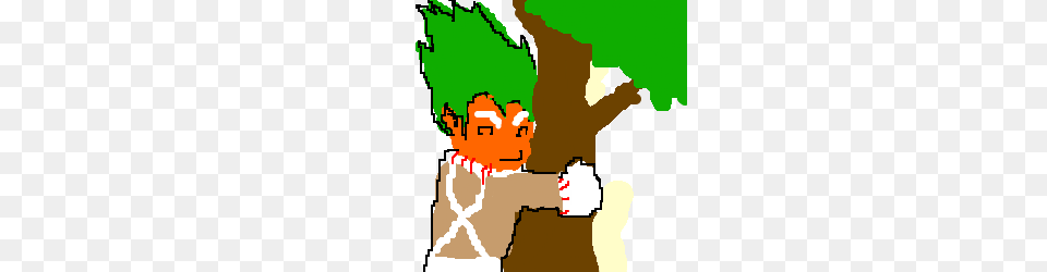 Super Saiyan Oompa Loompa Hugsloves A Tree Drawing, Baby, Person, People, Face Free Png Download