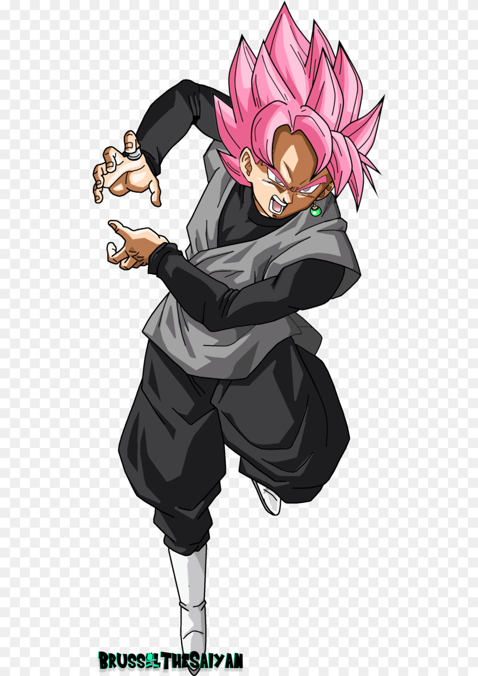 Super Saiyan Rose 5 Image Dark Menace Goku Black, Book, Comics, Publication, Manga Free Transparent Png