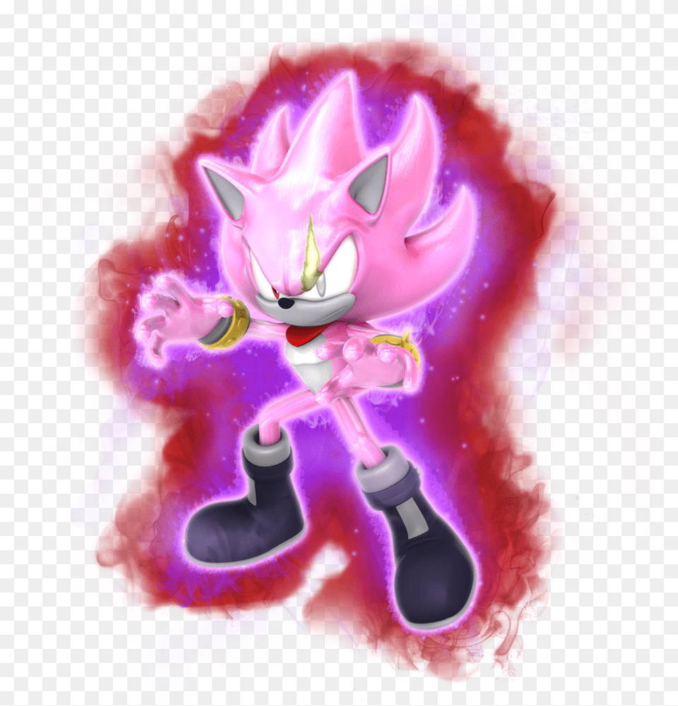 Super Saiyan Rose Sonic Download, Art, Graphics, Purple, Baby Png Image