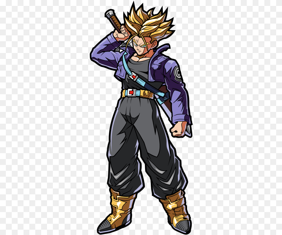 Super Saiyan Trunks Figpin, Publication, Book, Comics, Person Free Png