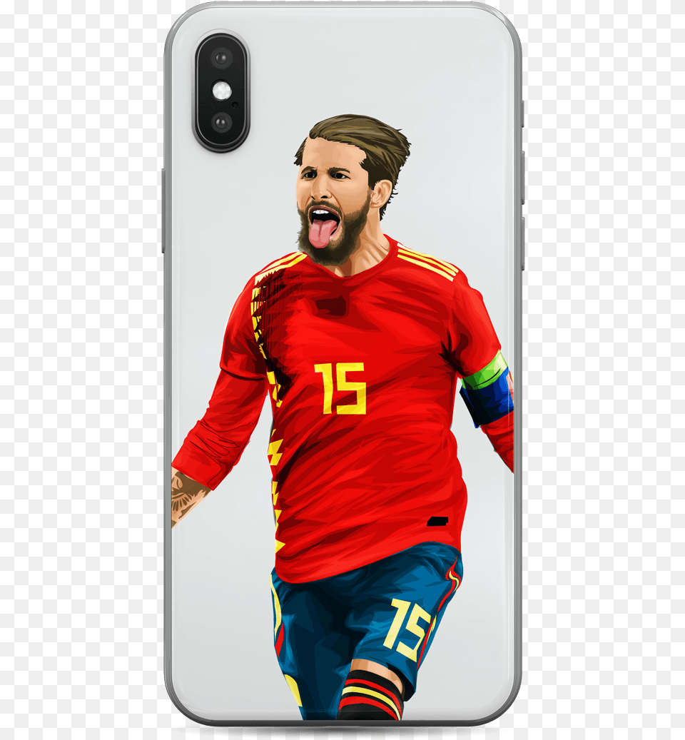 Super Sergio Ramos Penalty Vs Sweeden Mobile Phone Case, T-shirt, Sleeve, Clothing, Shirt Free Transparent Png