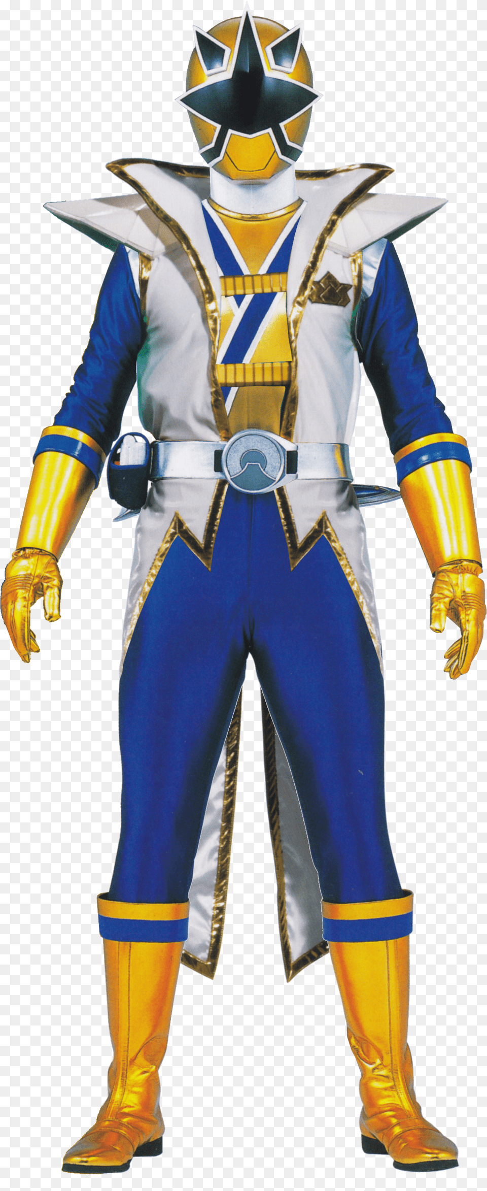 Super Shinken Gold Samurai Power Rangers Samurai Gold Ranger Costume, Clothing, Person, Adult, Male Png Image
