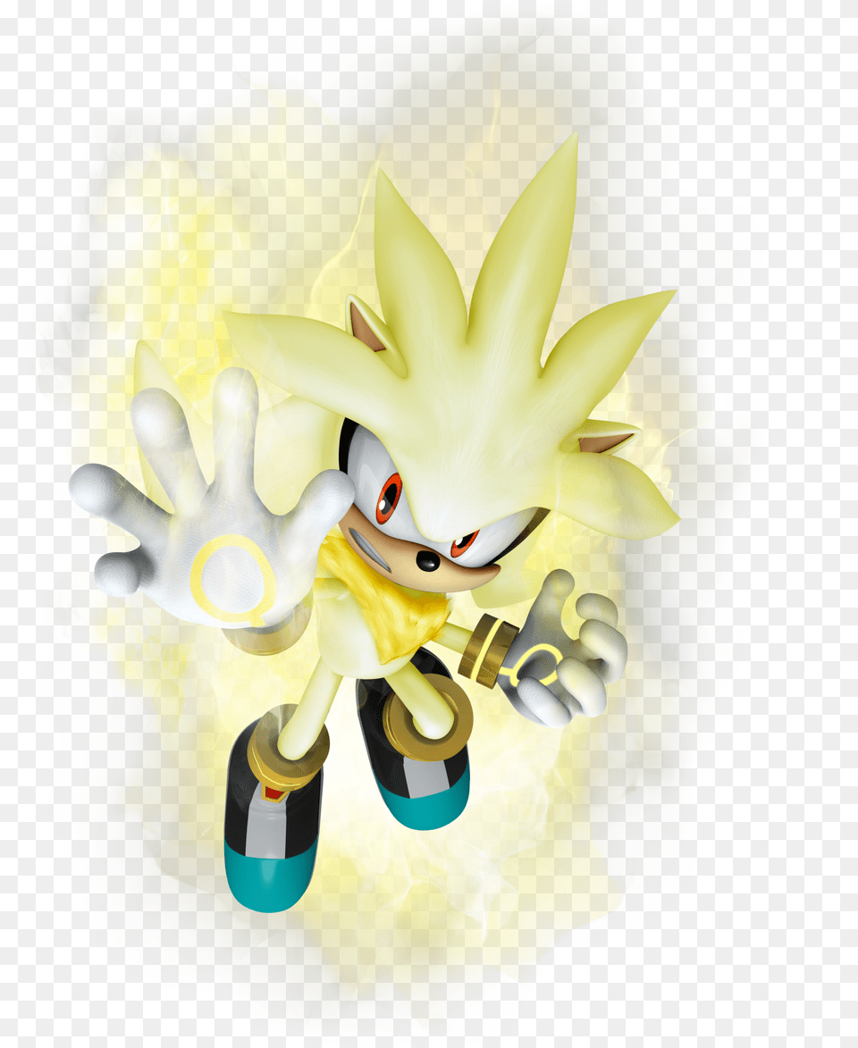 Super Silver Sonic The Hedgehog Super Silver, Art, Graphics, Flower, Plant Png