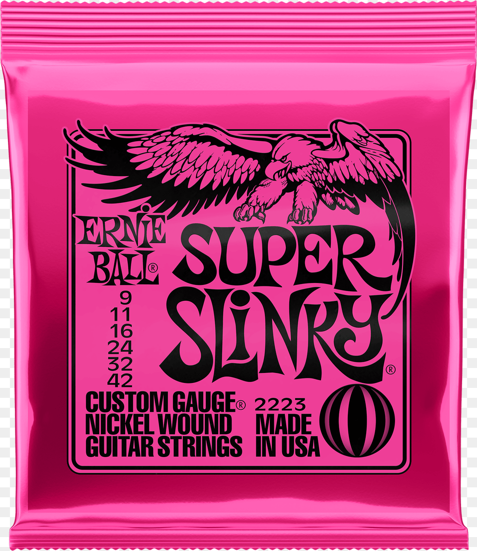 Super Slinky Nickel Wound Electric Guitar Strings Ernie Ball Strings, Advertisement Png