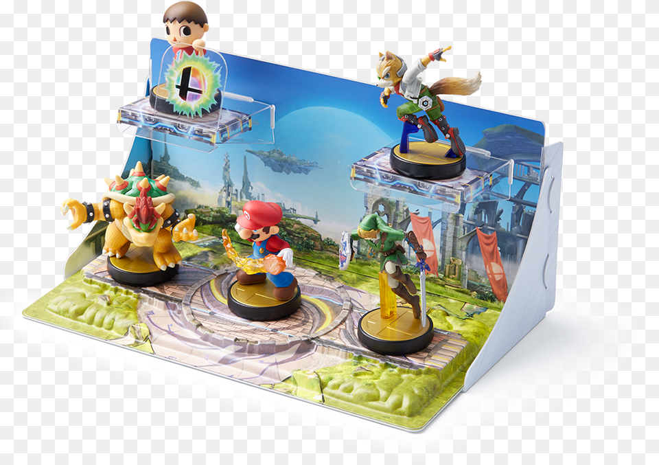 Super Smash Bros Amiibo Diorama, Figurine, Toy, Birthday Cake, Cake Png Image