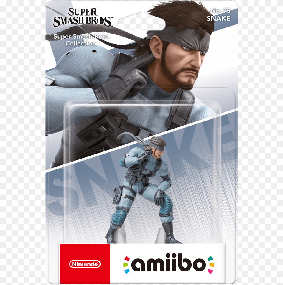 Super Smash Bros Amiibo Snake, Adult, Male, Man, Person Free Transparent Png