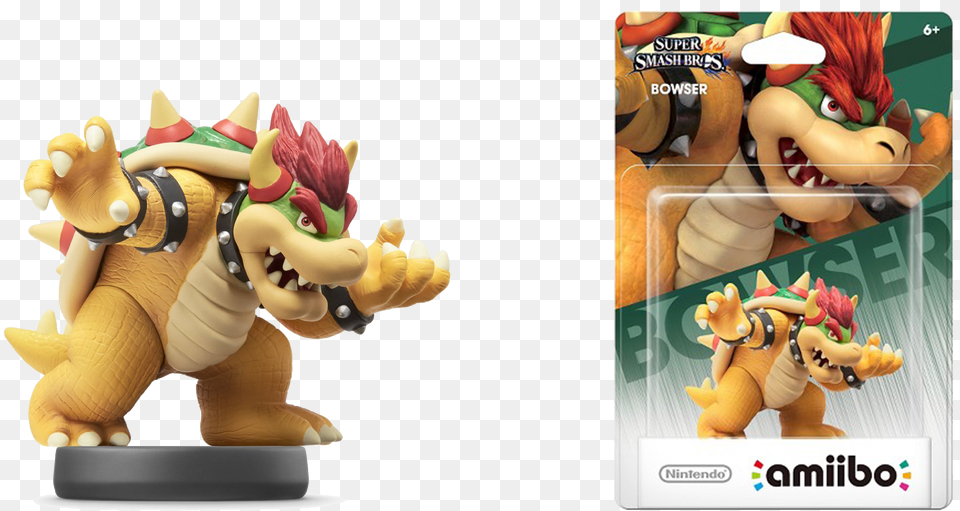 Super Smash Bros Bowser Amiibo, Toy, Figurine, Adult, Person Free Png