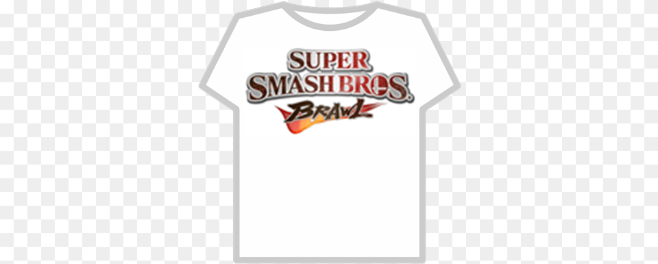 Super Smash Bros Brawl Logo Roblox Bungee Jumping, Clothing, Shirt, T-shirt Free Png Download