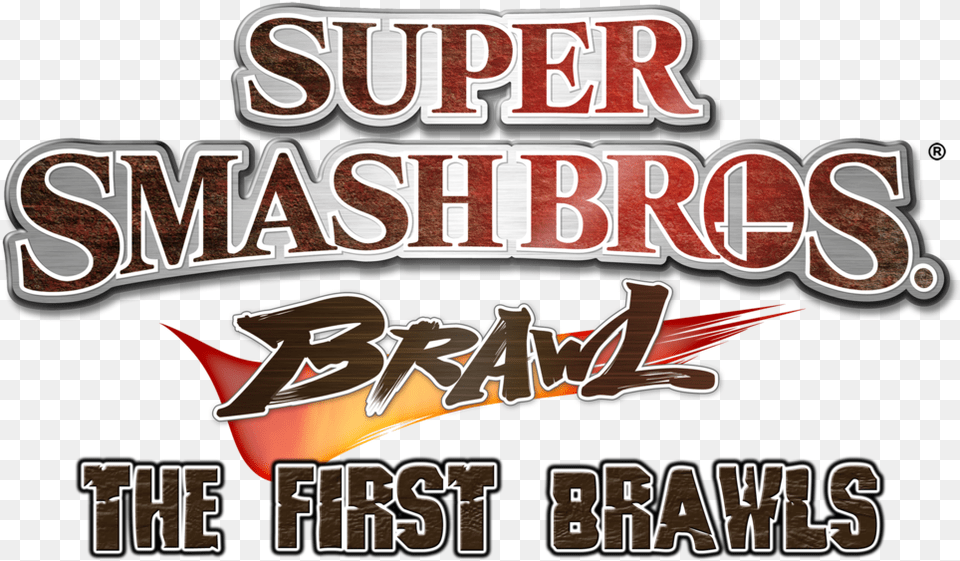 Super Smash Bros Brawl The First Brawls Logo By Kingasylus91 Super Smash Bros Brawl Name, Text, Advertisement, Poster, Animal Png