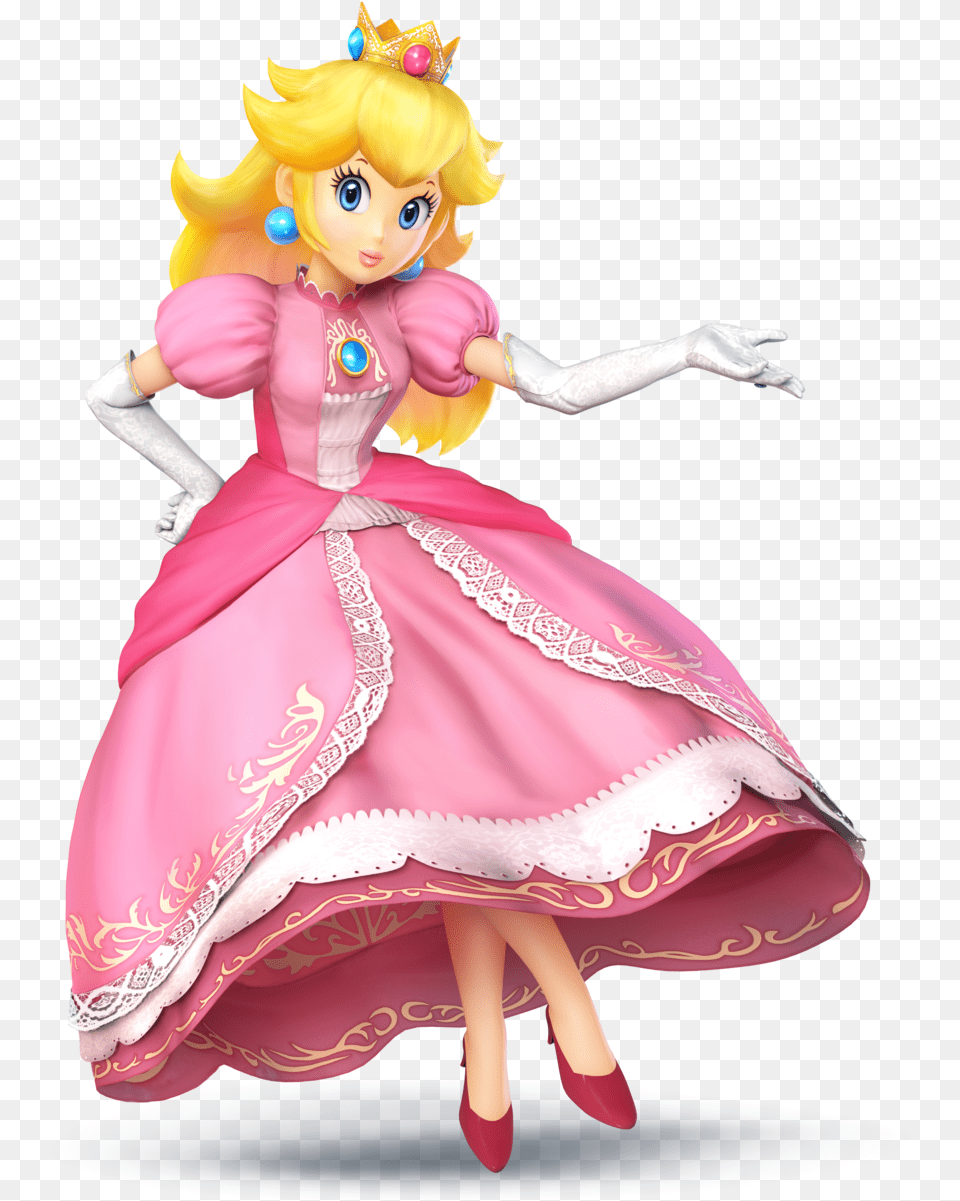 Super Smash Bros For Wii U Peach, Baby, Person, Toy, Figurine Png Image