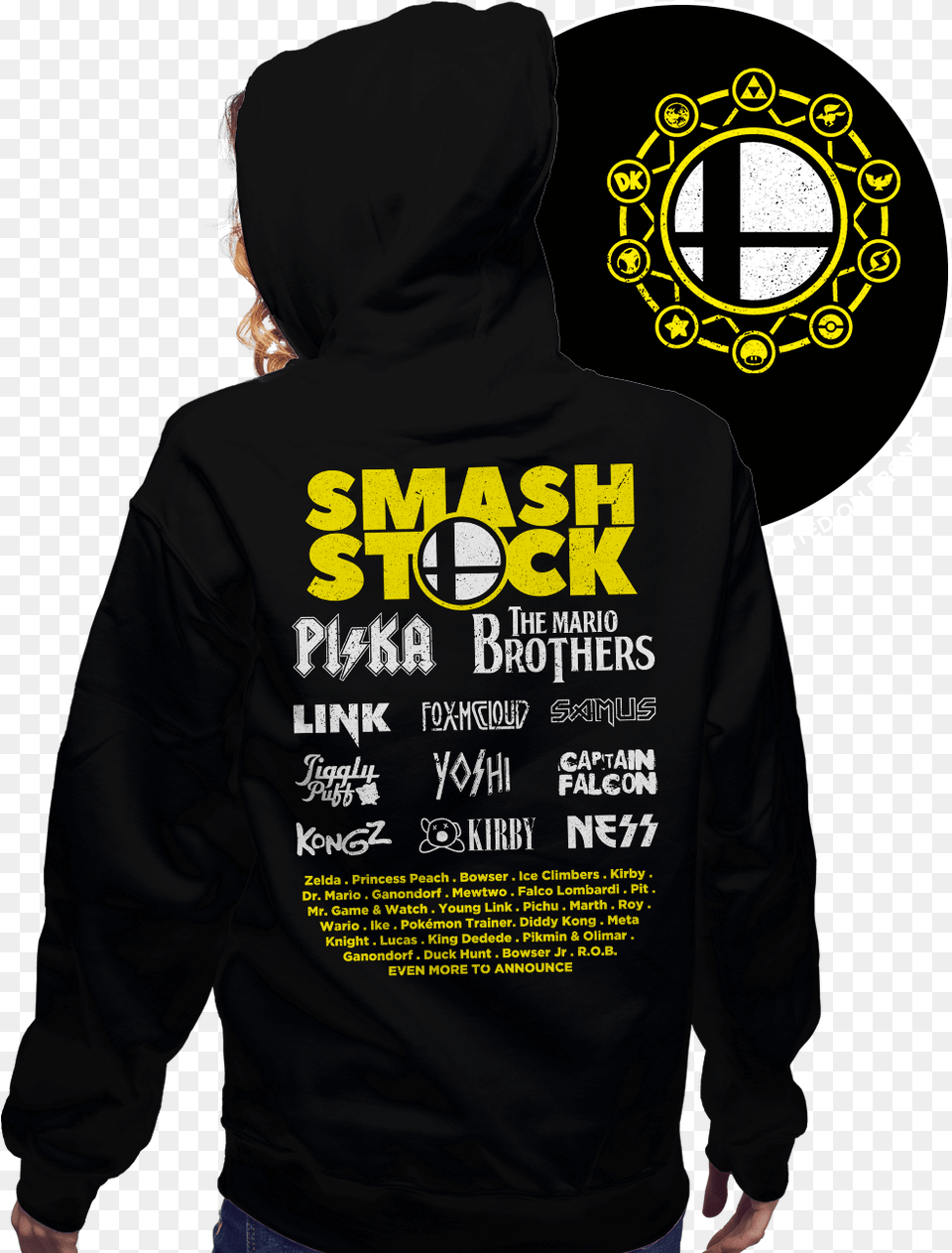 Super Smash Bros Hoodie, Clothing, Hood, Knitwear, Sweater Free Png Download