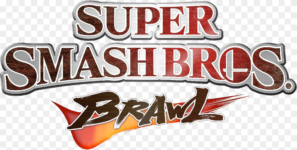 Super Smash Bros Logo Smash Bros Brawl, Text, Animal, Fish, Sea Life Free Png