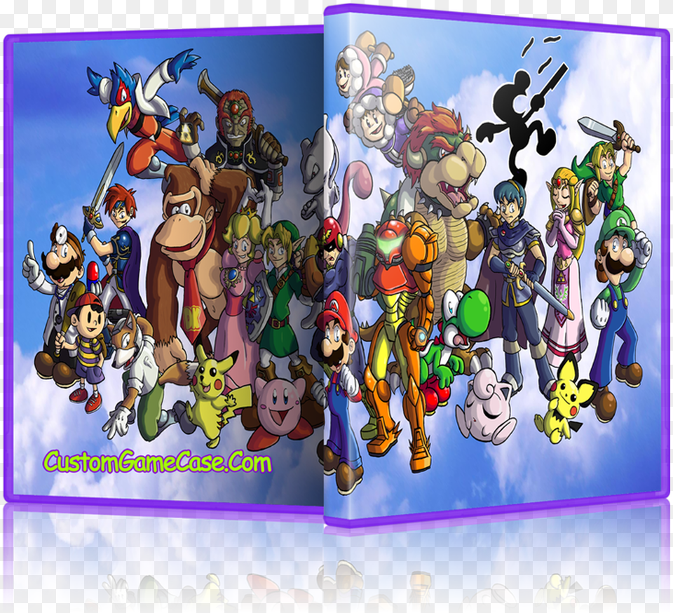 Super Smash Bros Melee Inside Case Clear, Book, Comics, Publication, Person Png