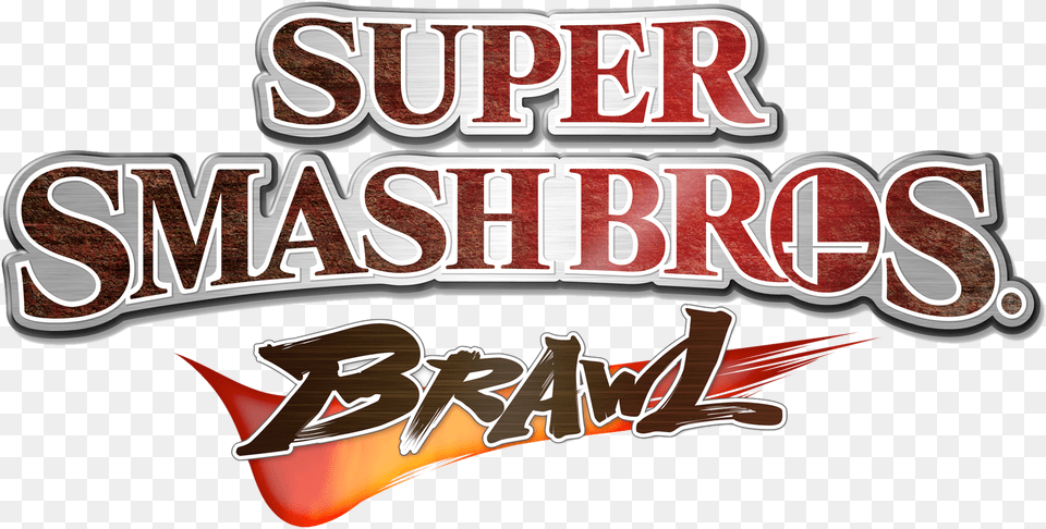 Super Smash Bros Project M Logo Super Smash Bros Brawl Logo, Food, Sweets, Text Png Image