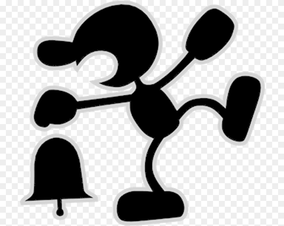 Super Smash Bros Ssbb Mr Game And Watch, Stencil, Smoke Pipe Free Transparent Png