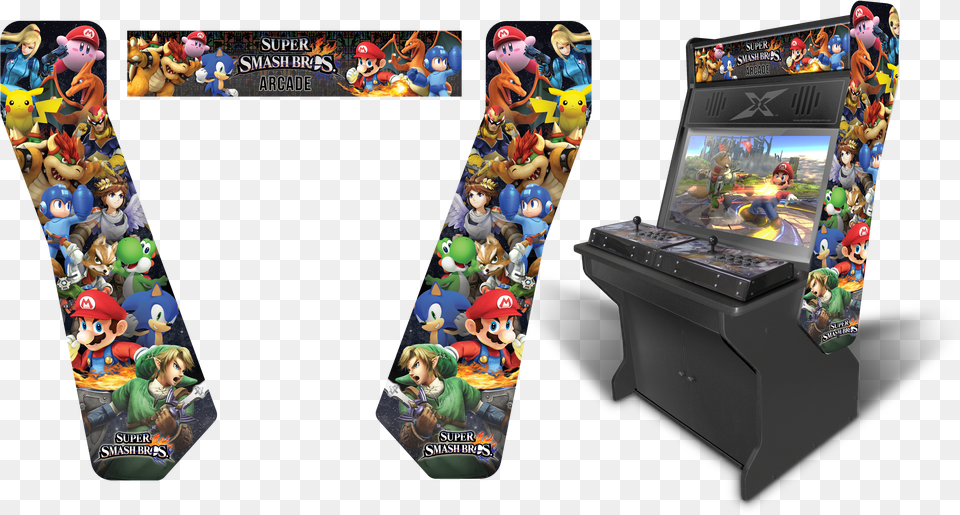 Super Smash Bros Super Smash Bros Arcade Cabinet Png Image