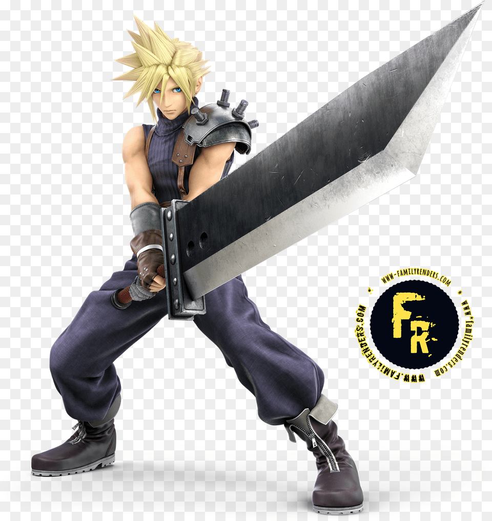 Super Smash Bros Ultimate Cloud, Person, Blade, Dagger, Knife Png Image