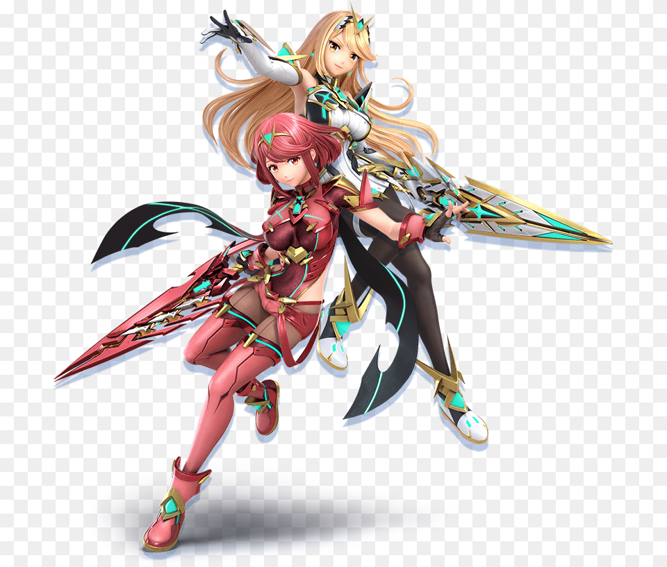 Super Smash Bros Ultimate For The Nintendo Switch Home Pyra And Mythra Smash Bros, Book, Publication, Comics, Adult Png