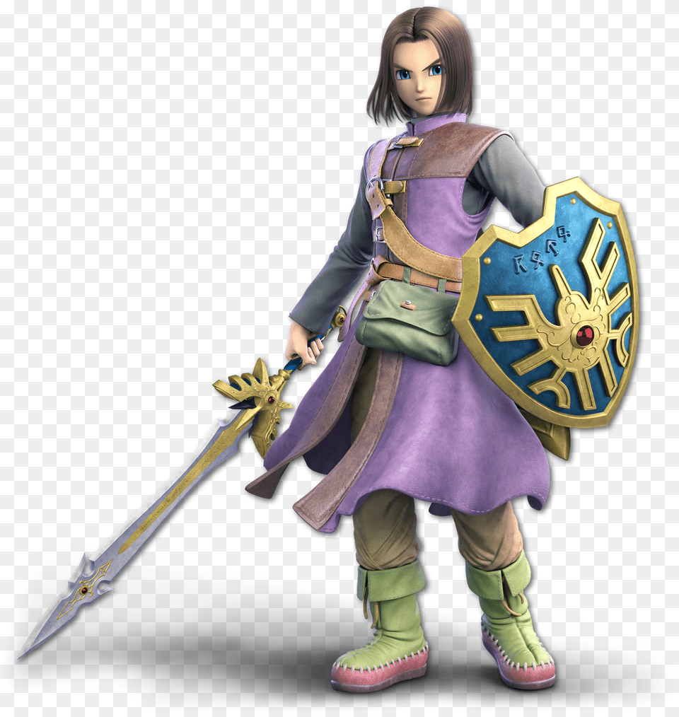 Super Smash Bros Ultimate Hero, Weapon, Sword, Person, Armor Free Png Download