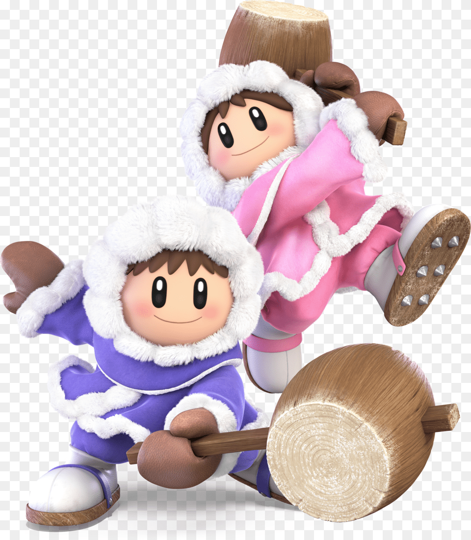 Super Smash Bros Ultimate Ice Climbers, Baby, Person, Toy, Doll Png Image
