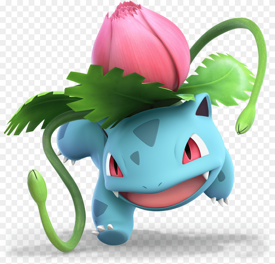 Super Smash Bros Ultimate Ivysaur, Flower, Plant, Rose, Baby Png Image